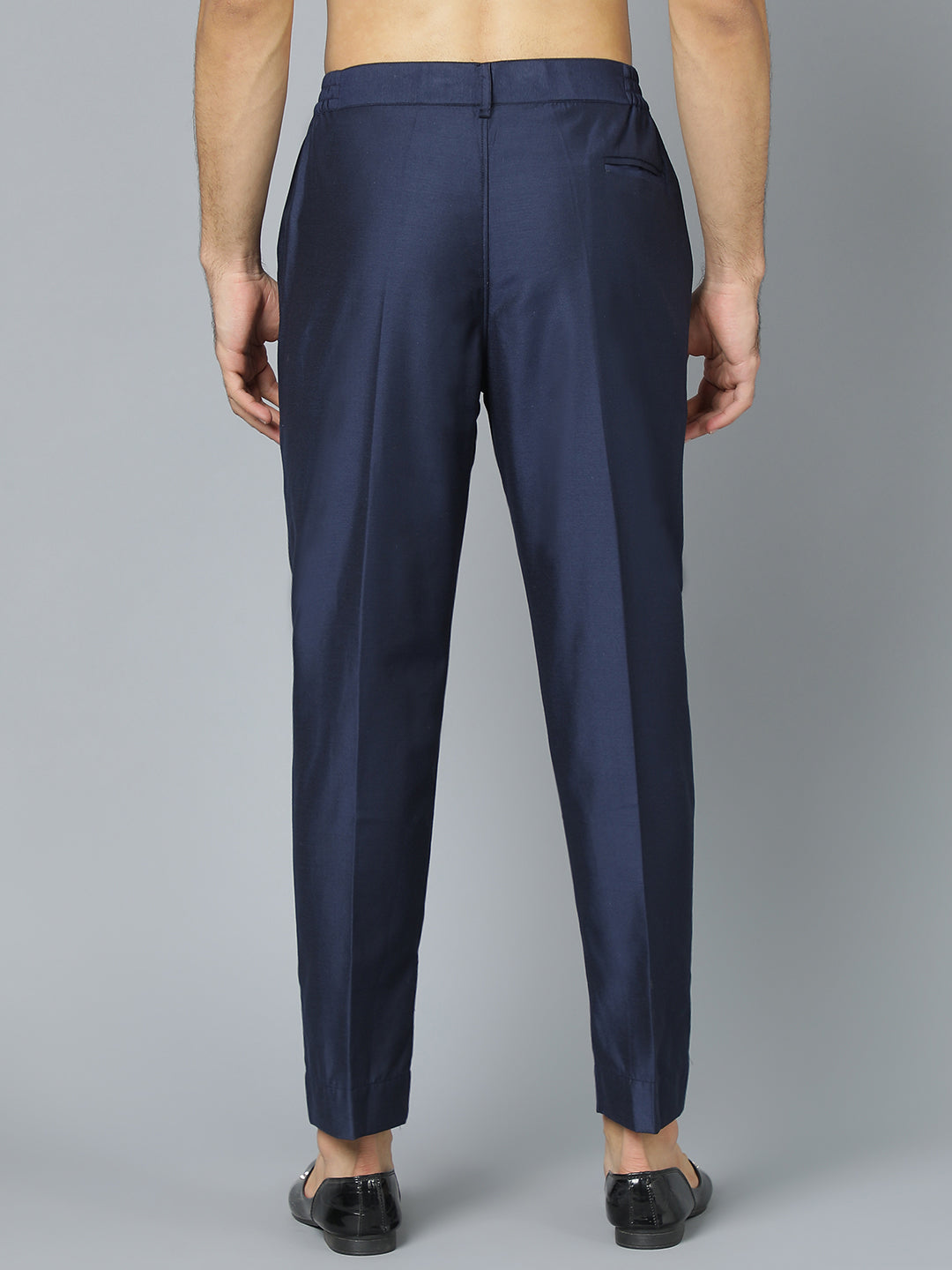 Men's Navy Blue Viscose Pant Style Pyjama Set