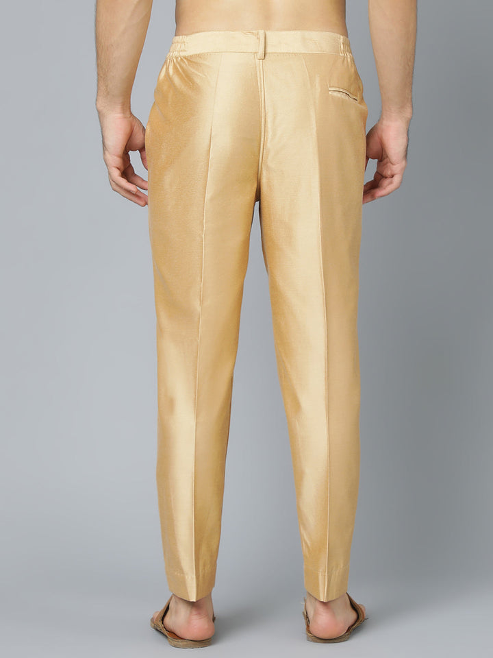Men's Rose Gold Viscose Pant Style Pyjama