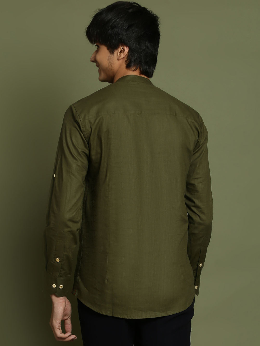 VASTRAMAY Boys Mint Green Short Kurta - qivii