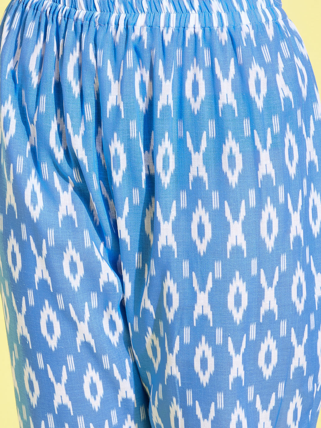 VASTRAMAY Girls' Aqua Blue Kurta And Straight Pant Set - qivii