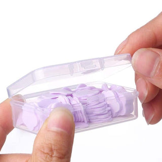 Mini Portable Travel Soap Paper Sheets – Flower Shape, 100-Piece Set (Mix Color)