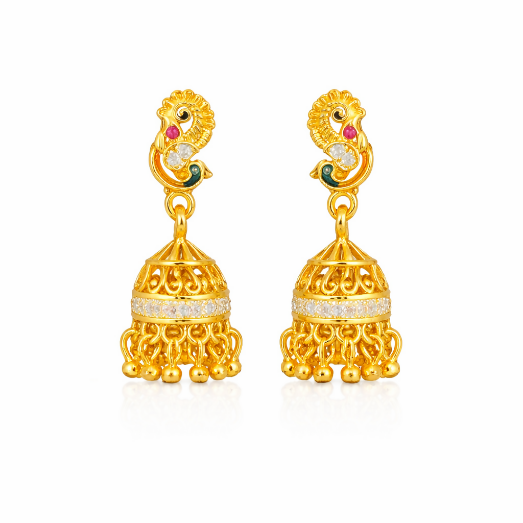 Premium Peacock Style Festive Earrings