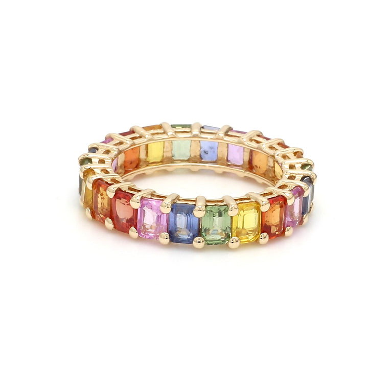 Havanna Rainbow Sapphire Ring (Thin) - qivii