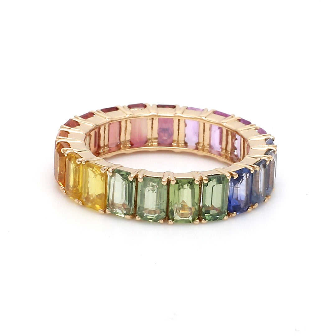 New York Rainbow Sapphire Ring - qivii