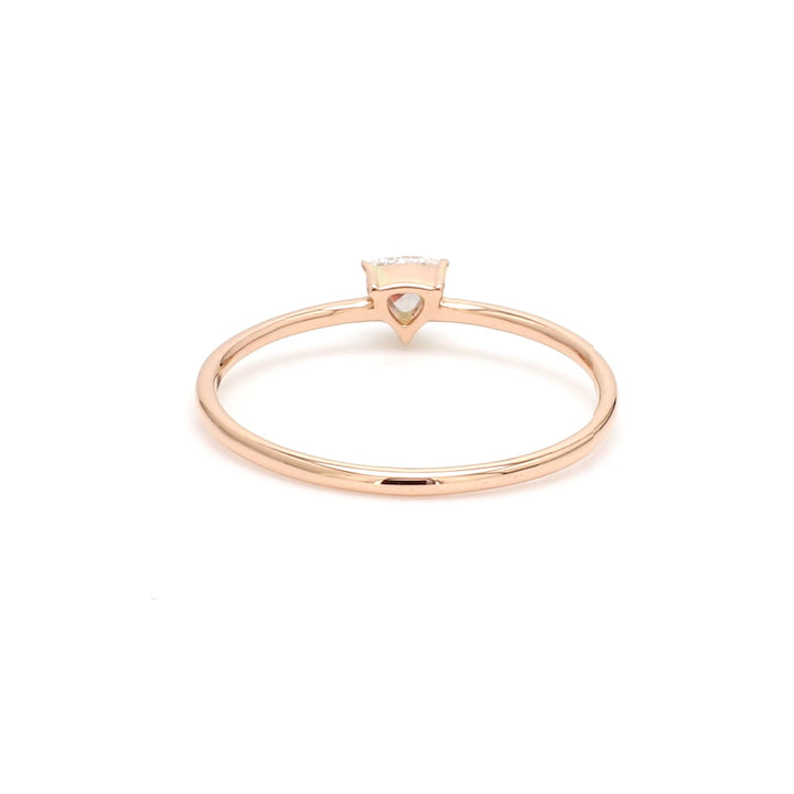 Diamond Trillion Solitaire Ring - qivii