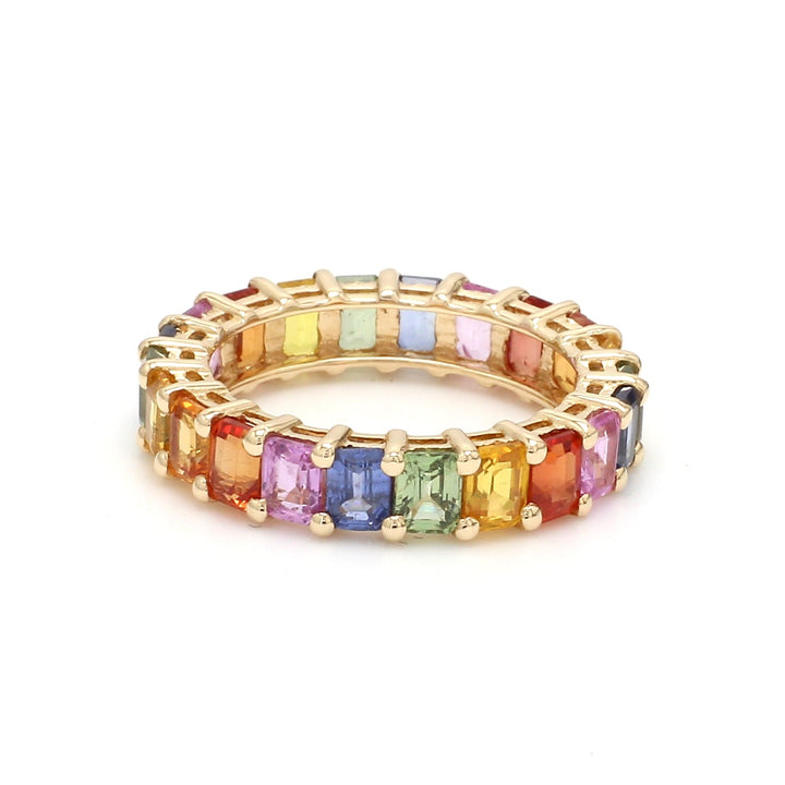 Havanna Rainbow Sapphire Ring (Thin) - qivii