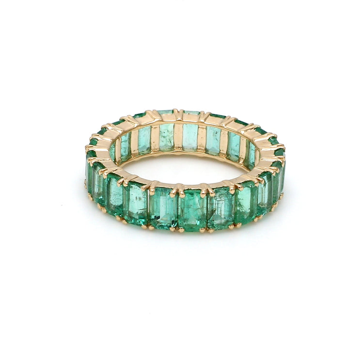 Emerald Octagon Eternity Ring - qivii