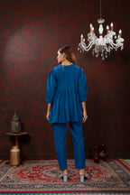 Blue Cotton Co-ord Set