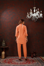 Orange Cotton Co-ord Set