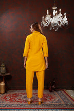 Yellow Cotton Co-ord Set
