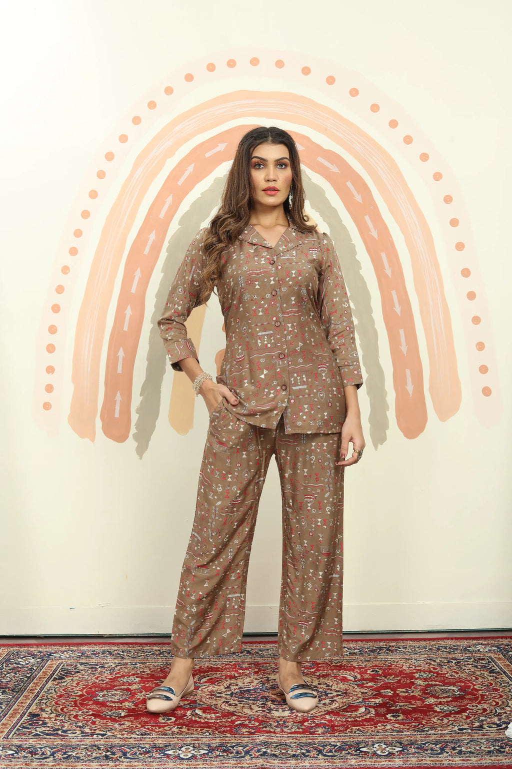 Rust Brown Co-ord Set