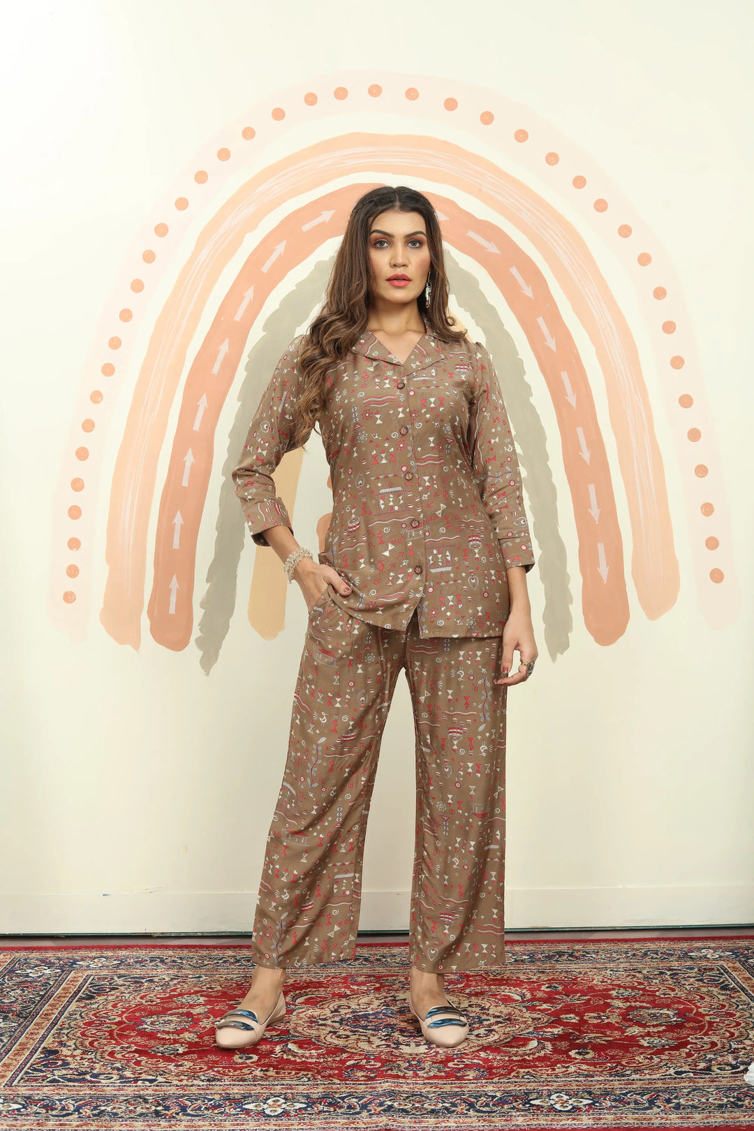 Rust Brown Co-ord Set - qivii