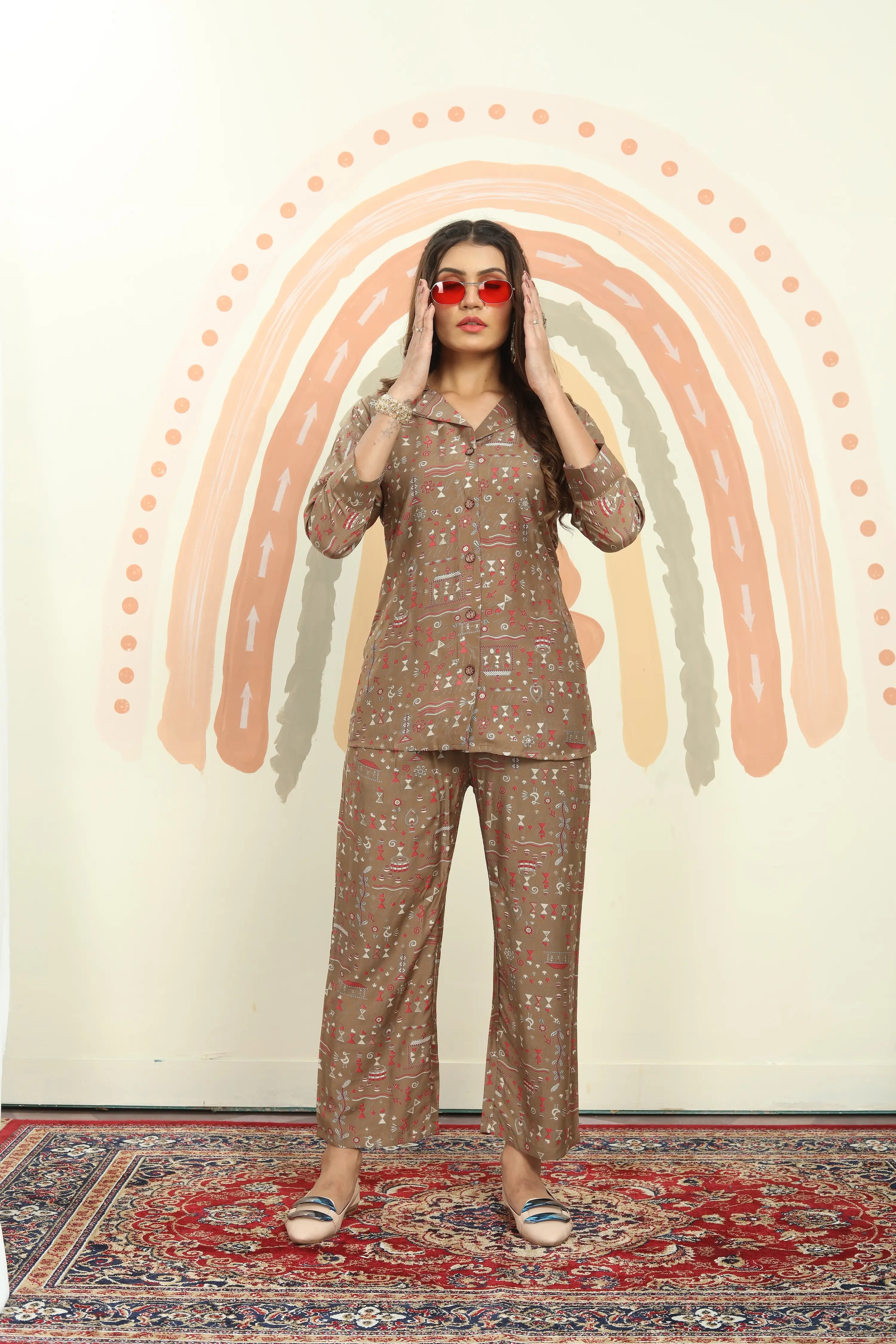 Rust Brown Co-ord Set