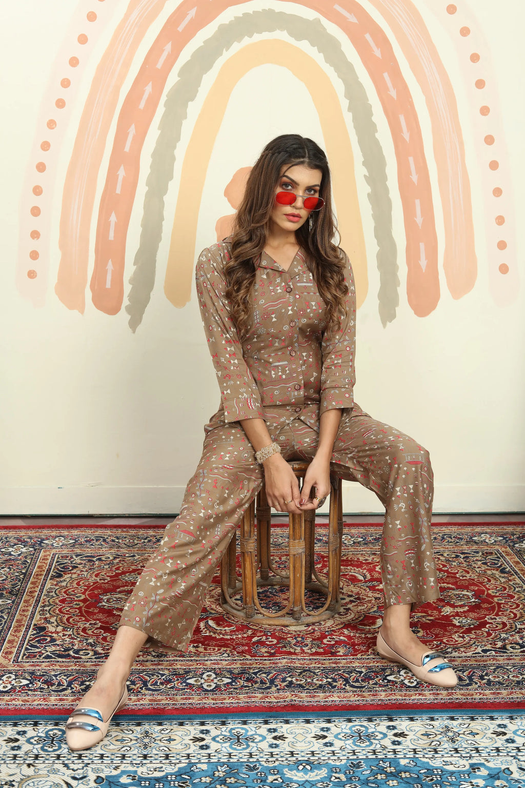 Rust Brown Co-ord Set