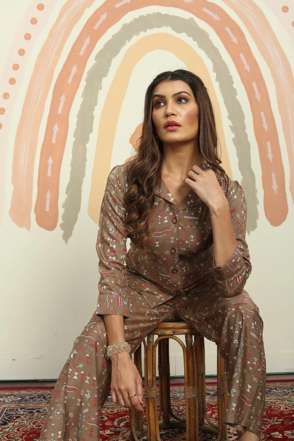 Rust Brown Co-ord Set