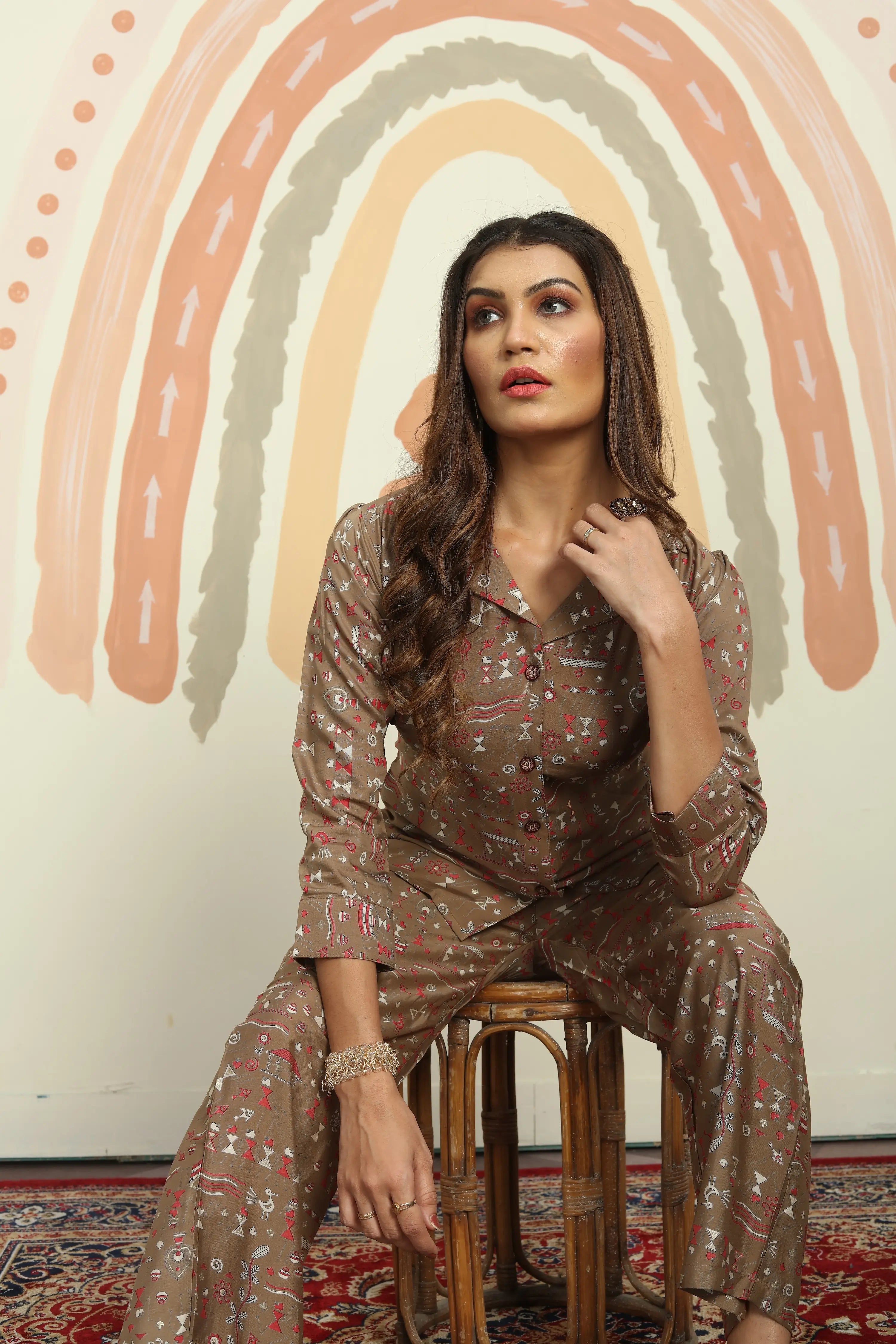 Rust Brown Co-ord Set