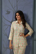 Pista Green Printed Co-ord Set