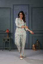 Greenish Cyan Co-ord set