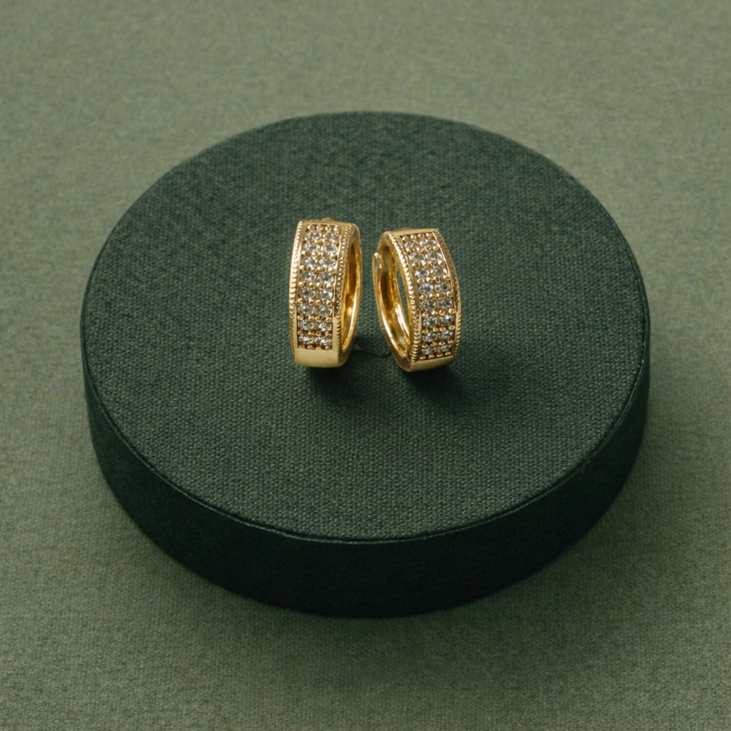 Luxury Hoops with Brilliant Cubic Earrings for Women