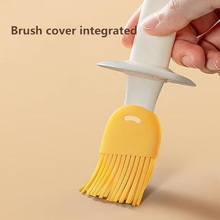 2 In 1 Oil Dispenser Bottle With Silicone Basting Brush – Kitchen Set