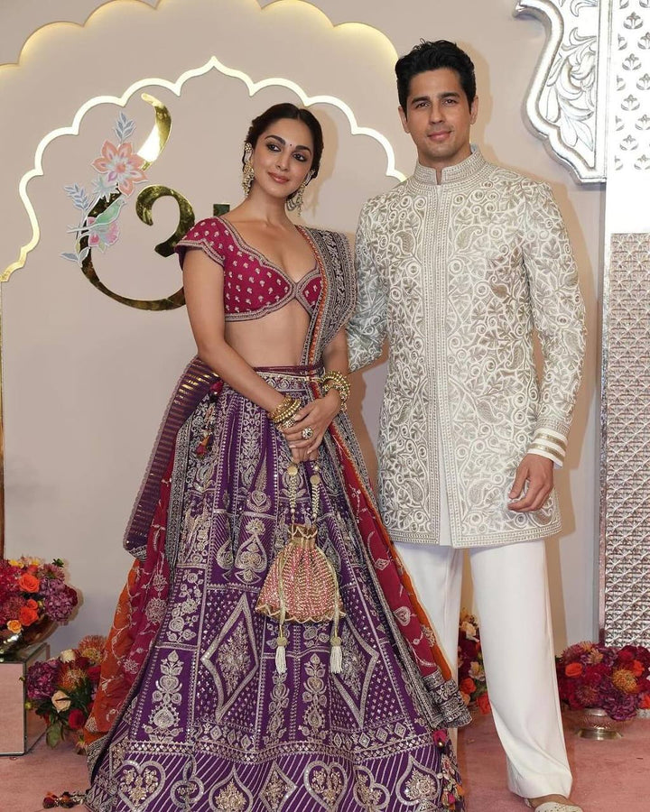 JALPARI SILK WITH EMBROIDERY SEQUENCE  DESIGN WORK LEHENGA - INSPIRED | Ready To Wear - qivii