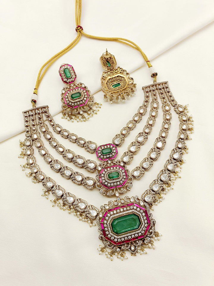 Brakha R&G Kundan Necklace Set - qivii