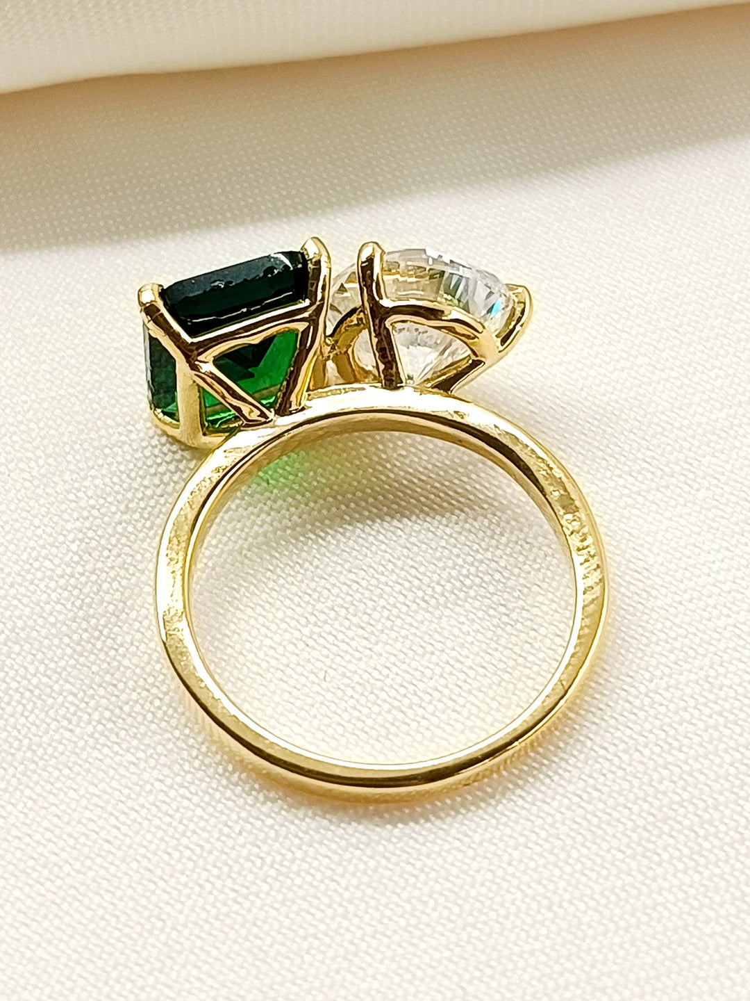 Gauhar 92.5 Silver Swarovski Stone Finger Ring - qivii