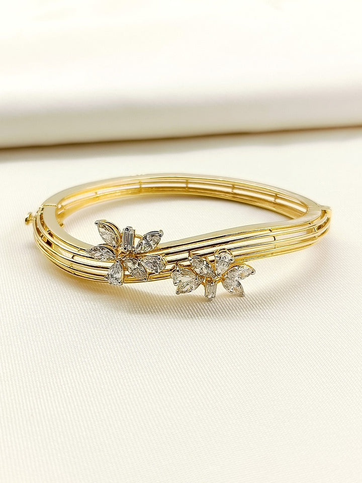 Trishika 92.5 Silver Swarovski Stone Bracelet - qivii