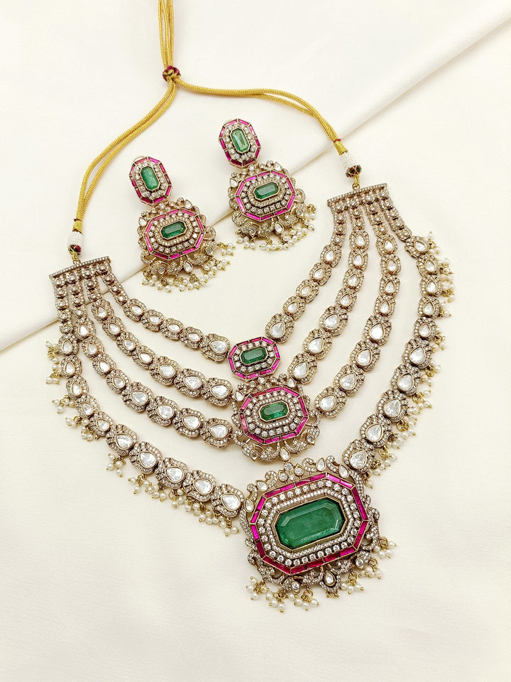 Brakha R&G Kundan Necklace Set - qivii