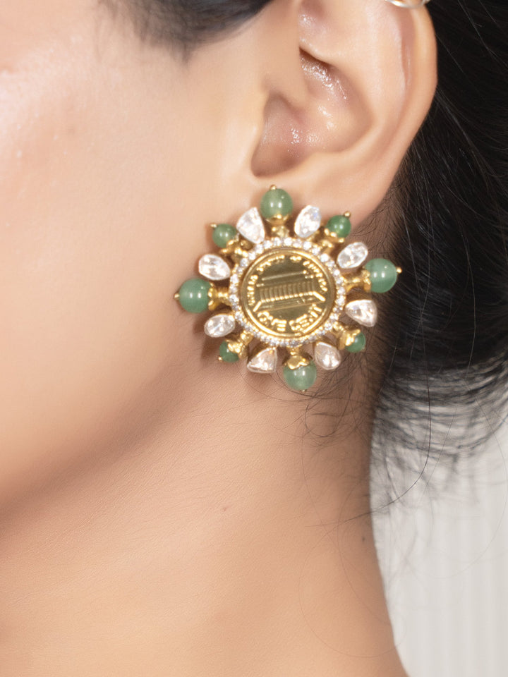 Damayanti 92.5 Silver Moissonite Tops - qivii