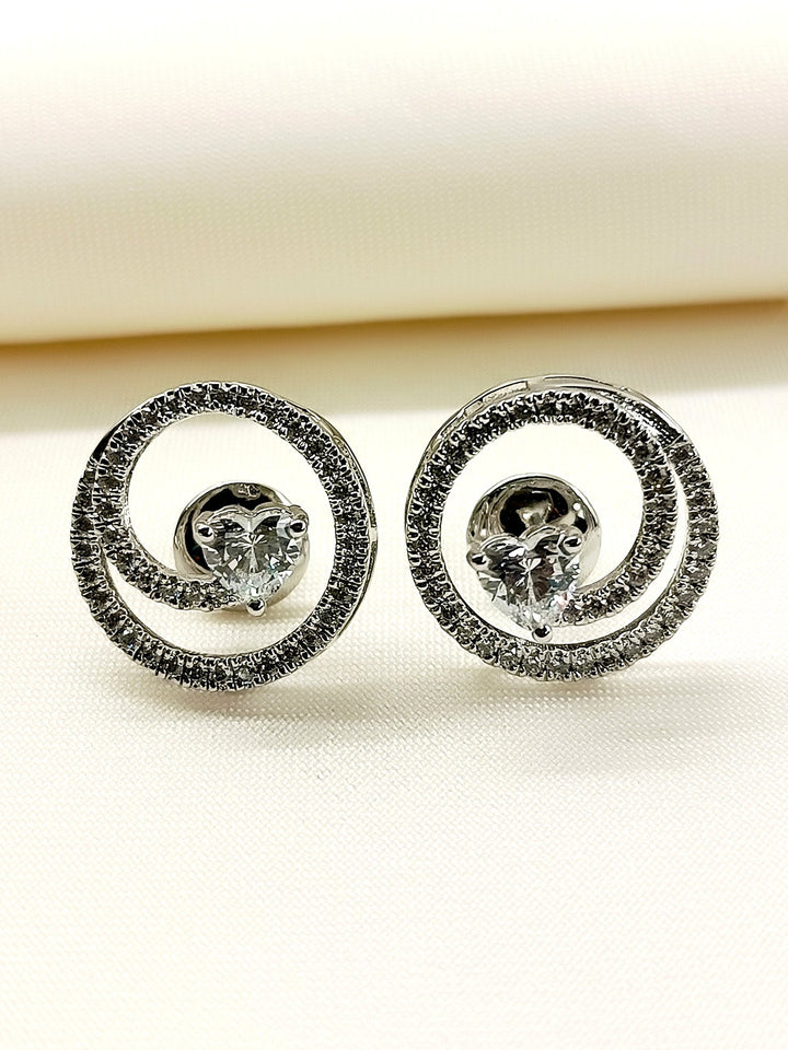 Raina 92.5 Silver Swarovski Stone Tops - qivii