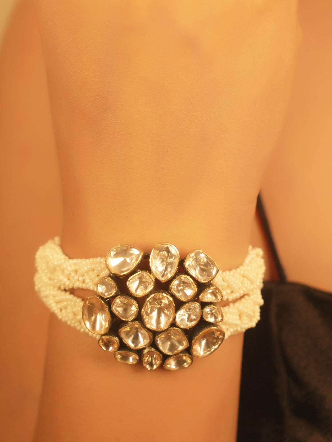 Saksham 92.5 Silver Moissonite Bracelet - qivii