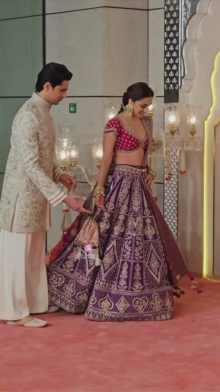 JALPARI SILK WITH EMBROIDERY SEQUENCE  DESIGN WORK LEHENGA - INSPIRED | Ready To Wear