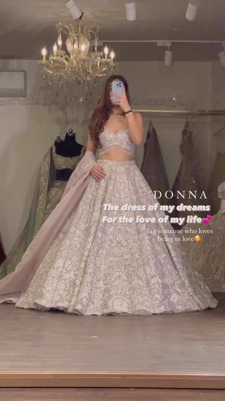 White Premiums Silk Georgette Embellished With Beautiful Whiscose Thread Work And Sequins Work | Ready To Wear