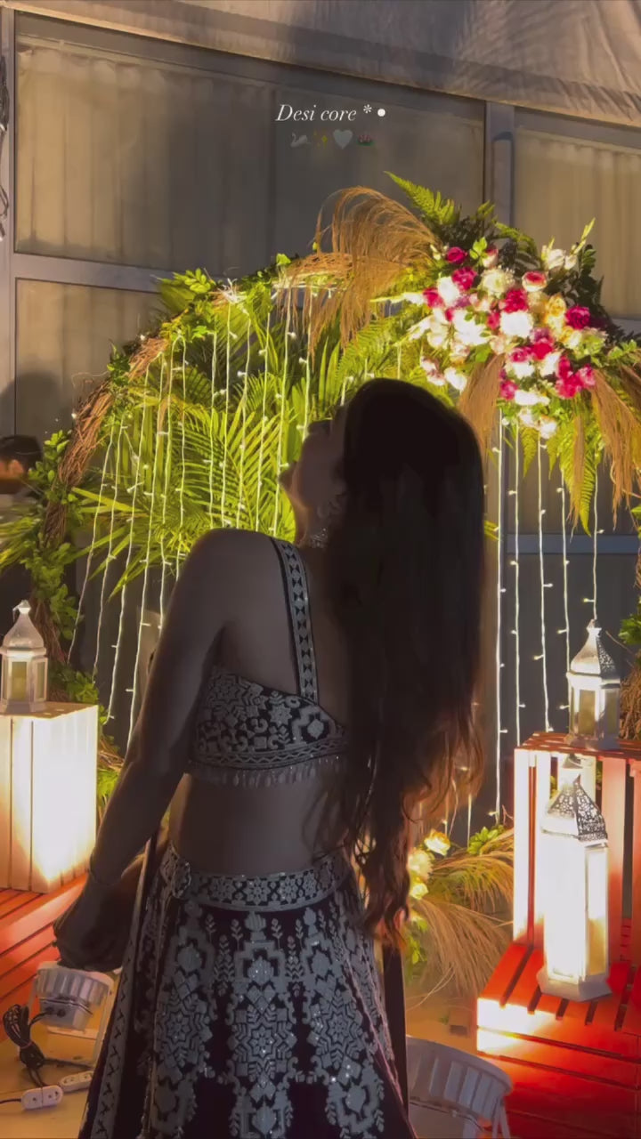 Heavy Kasturi silk lehenga with thread & sequins work - INSPIRED | Ready To Wear