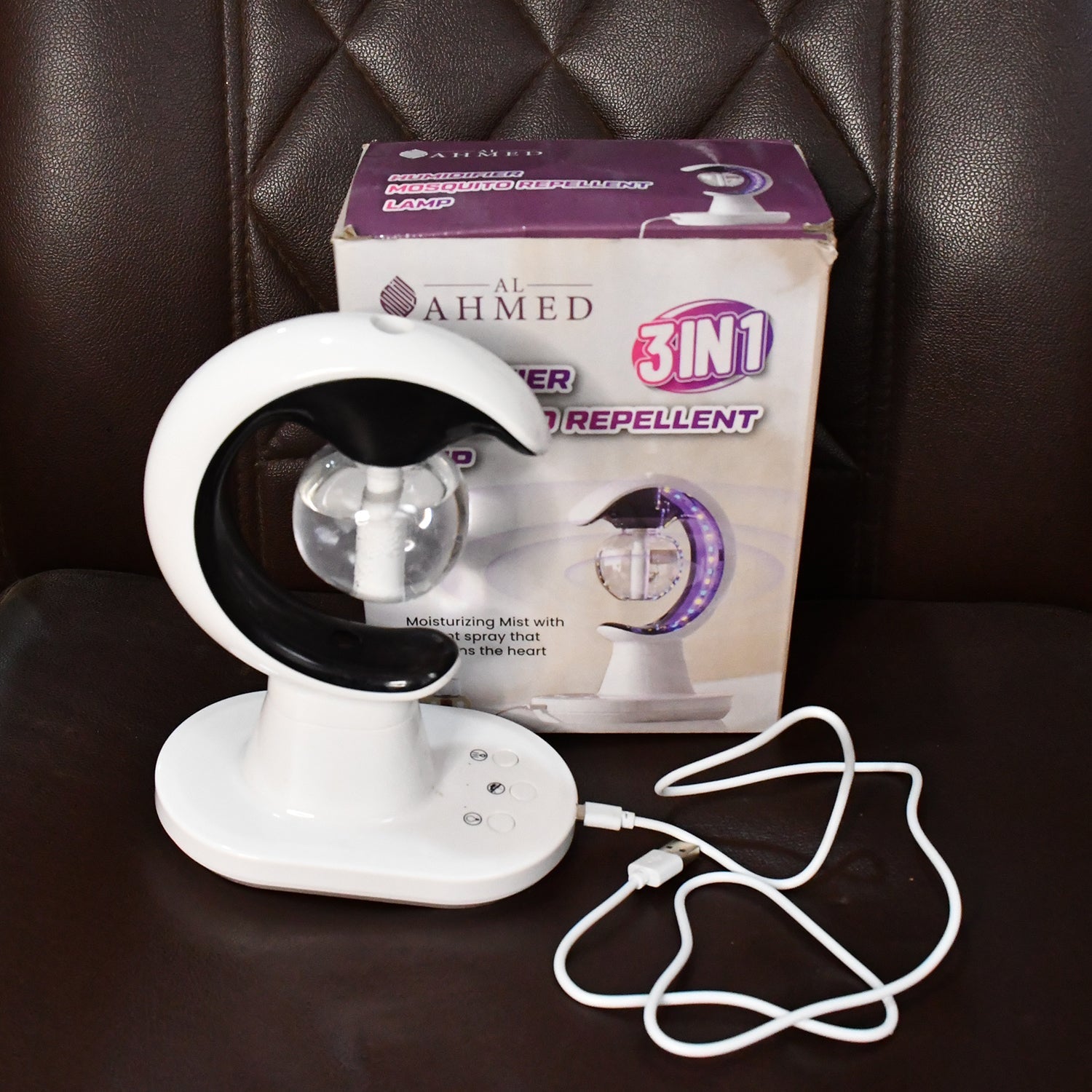 3-in-1 USB LED Lamp – Air Humidifier & Mosquito Killer (1 Pc)