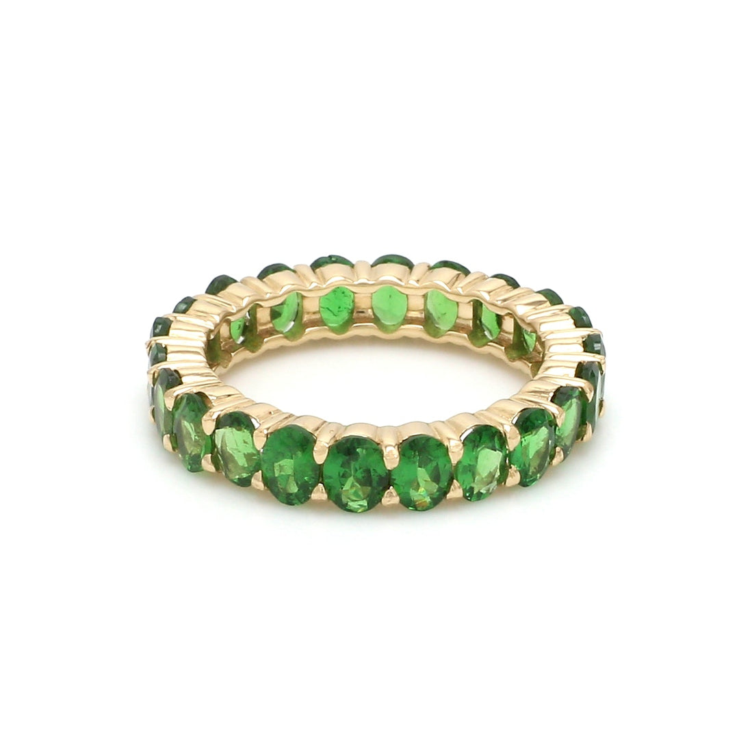 Tsavorite Oval Eternity Ring - qivii