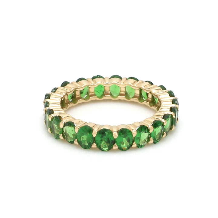Tsavorite Oval Eternity Ring - qivii