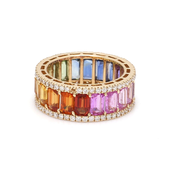 Venice Rainbow Sapphire Ring - qivii
