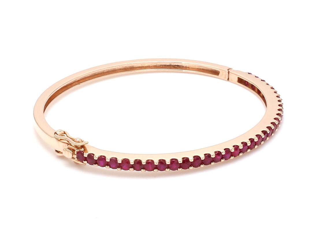 Ruby Round Bangle - qivii