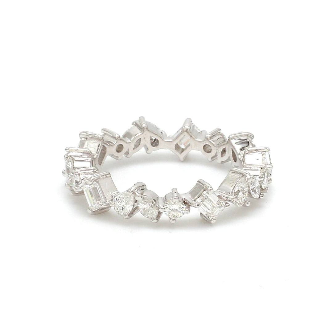Diamond Mix Shape Eternity Ring - qivii