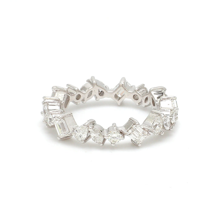 Diamond Mix Shape Eternity Ring - qivii