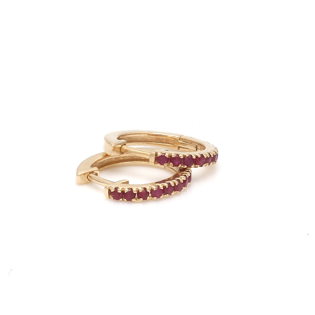 Ruby Mini Hoops - qivii