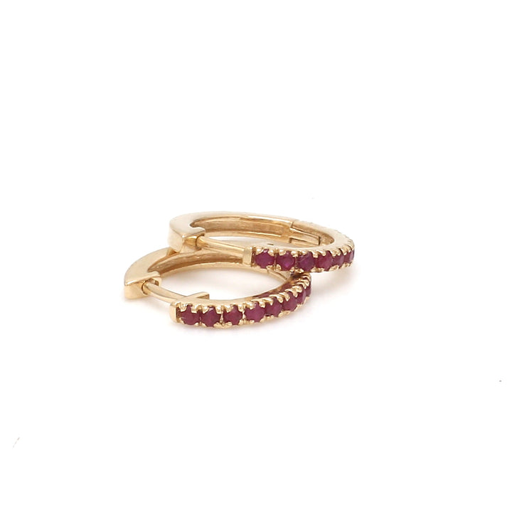 Ruby Mini Hoops - qivii
