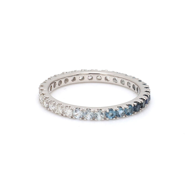 Blue Ombre and Diamond Ring - qivii
