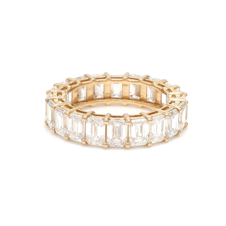 Lab Grown Diamond Emerald Cut Eternity Ring - qivii