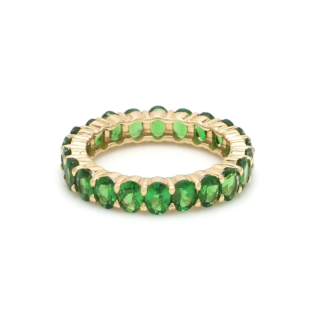 Tsavorite Oval Eternity Ring - qivii