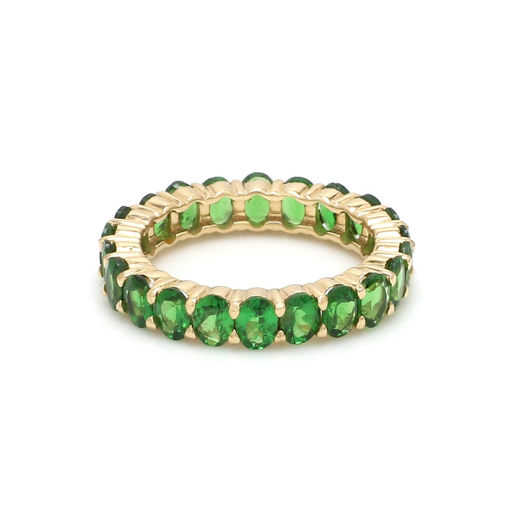 Tsavorite Oval Eternity Ring - qivii
