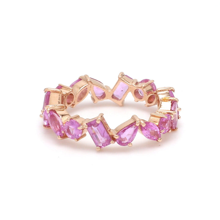 Pink Sapphire Mix Shape Ring - qivii