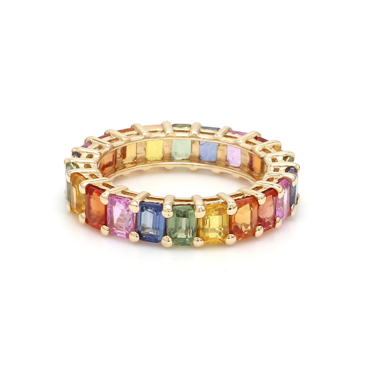 Havanna Rainbow Sapphire Ring (Thin) - qivii